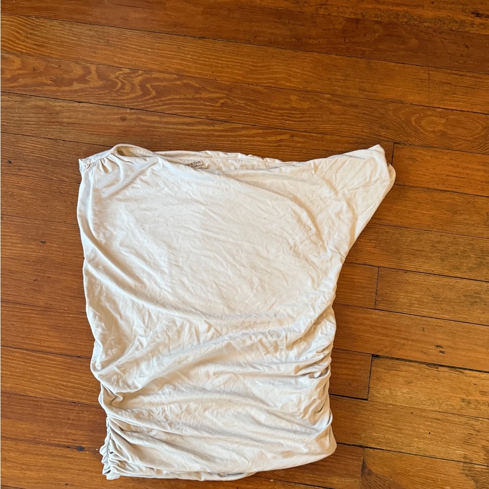 Abercrombie & Fitch Beige Off the Shoulder Tank Top
